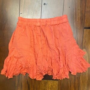 Altar'd State Vibrant Peach Skirt